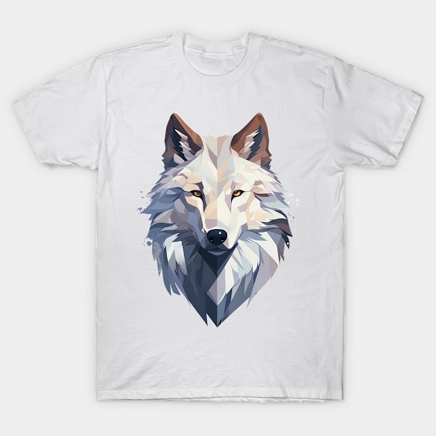 White wolf T-Shirt by pixeldreamer